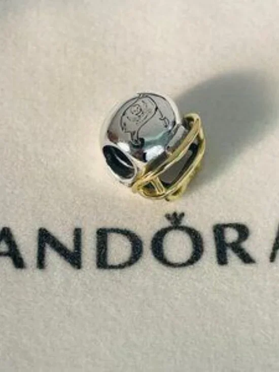 Pandora Tampa Bay Buccaneers Charm Football Helmet Charm Pendant - Picture 2 of 4